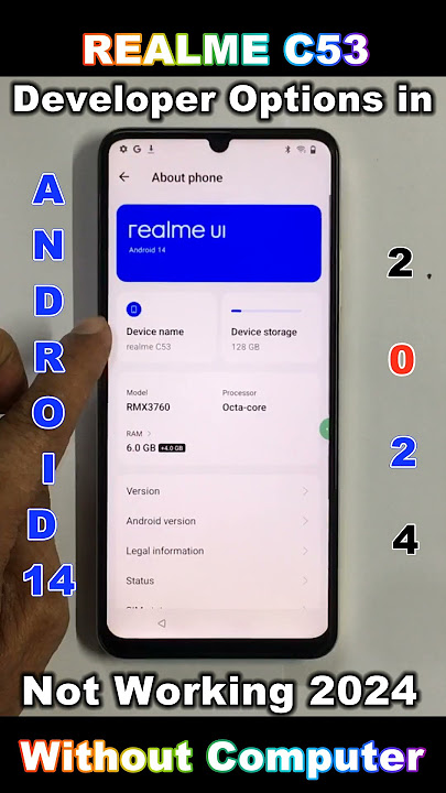 Realme C53 Android 14 Developer Settings 2024 🔥 Oem Unlocking Enable Developer Show 🔥 #smartphone