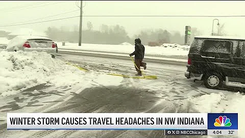 Winter storm causes travel headaches in NW Indiana