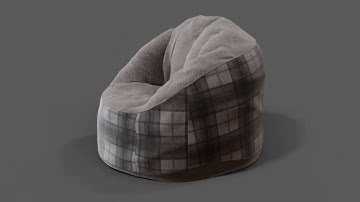 3D Bean Bag | Blender EEVEE | Turntable