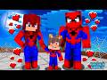 A FAMILIA do HOMEM ARANHA me ADOTOU no Minecraft