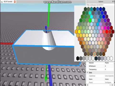 Blox Tutorials Ep 1 How To Color A Union Youtube - roblox studio union color
