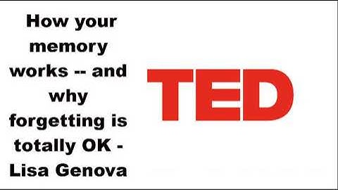 How your memory works    and why forgetting is totally OK   Lisa Genova