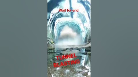 BLASTING IN TUNNEL #miningequipment #moil #coal #miningmachines #blasting #viral #mine #tunnel