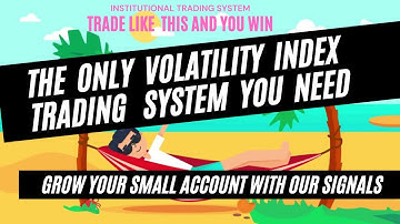 How to Trade Volatility Index With Volatility Trading System on  Deriv Broker 99% profit guaranteed