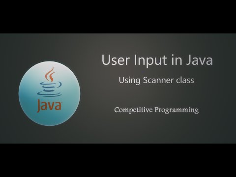 Java Competitive Programming | User Input using Scanner class