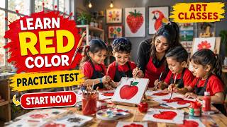 Red Color Recognition Quiz for Playgroup Kids 🔴 | 25 Fun Picture MCQs for Toddlers