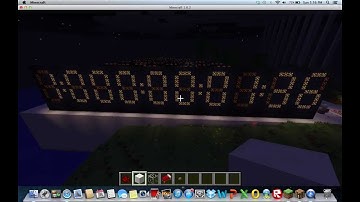 Ten Digit Redstone Digital Clock