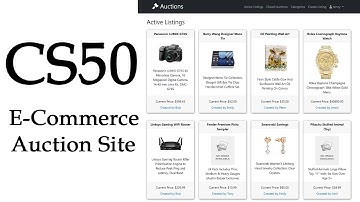 CS50 Project 2 Commerce Auction Site