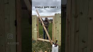 How to build a wooden fence gate