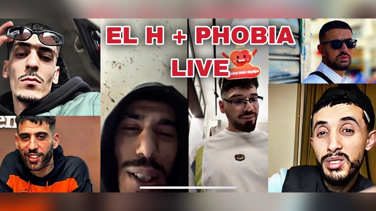 El H & Phobia Isaac Live (يحكو على كلاش ديدين كلاش فلان و حكيم ) Flenn Didine Canon 16 Hakim Bad Boy