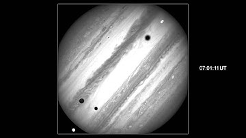 Time-lapse of Jupiter’s three moon transit, time stamped