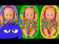 Satisfying Video l How to Make Rainbow Bathtubs into Mixing Slime with Glitter Pool Cutting ASMR