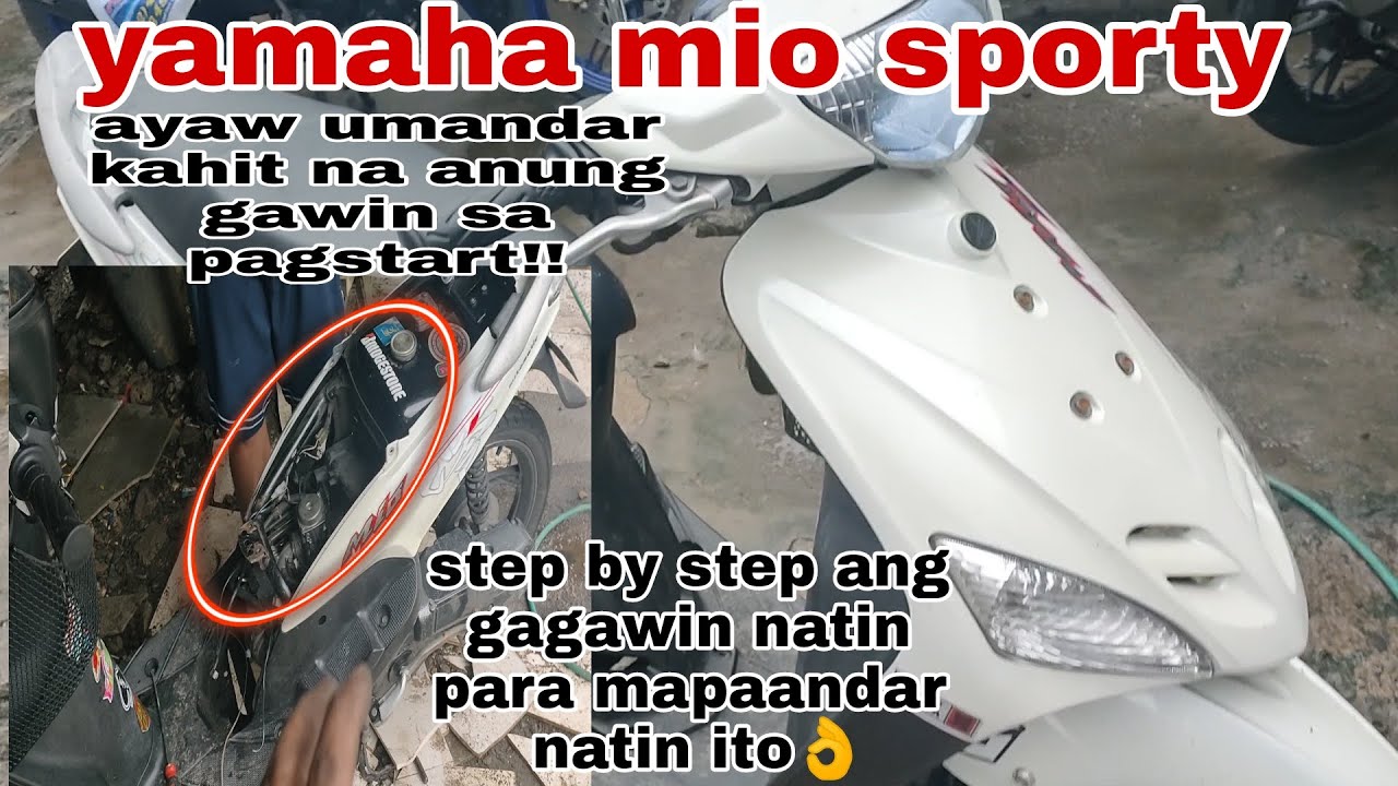 paano magtroubleshoot ng yamaha mio sporty na ayaw umandar step by step ang gagawin natin☺️☺️
