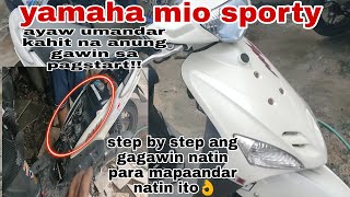 paano magtroubleshoot ng yamaha mio sporty na ayaw umandar step by step ang gagawin natin☺️☺️