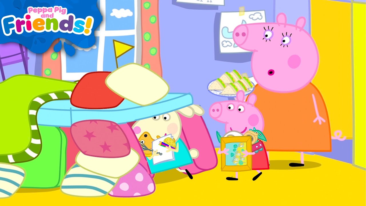 Peppa Pig & Rebecca Rabbit’s GIANT Pillow Fort! 🏰 | Peppa & Friends | Tales Full Episodes | 1 Hour