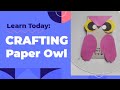 How to make paper owl  paper craft    