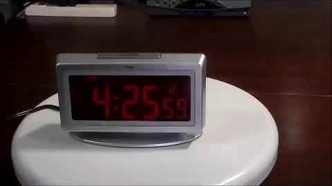 Equity by La Crosse Electric Digital Large Display Selectable Color Alarm Clock
