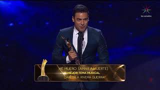 Premios TV y Novelas 2019 Mejor tema musical Me Muero de Victor Garcia