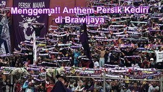 The Atmosphere of Persik Kediri Anthem at Brawijaya Stadium, Kediri