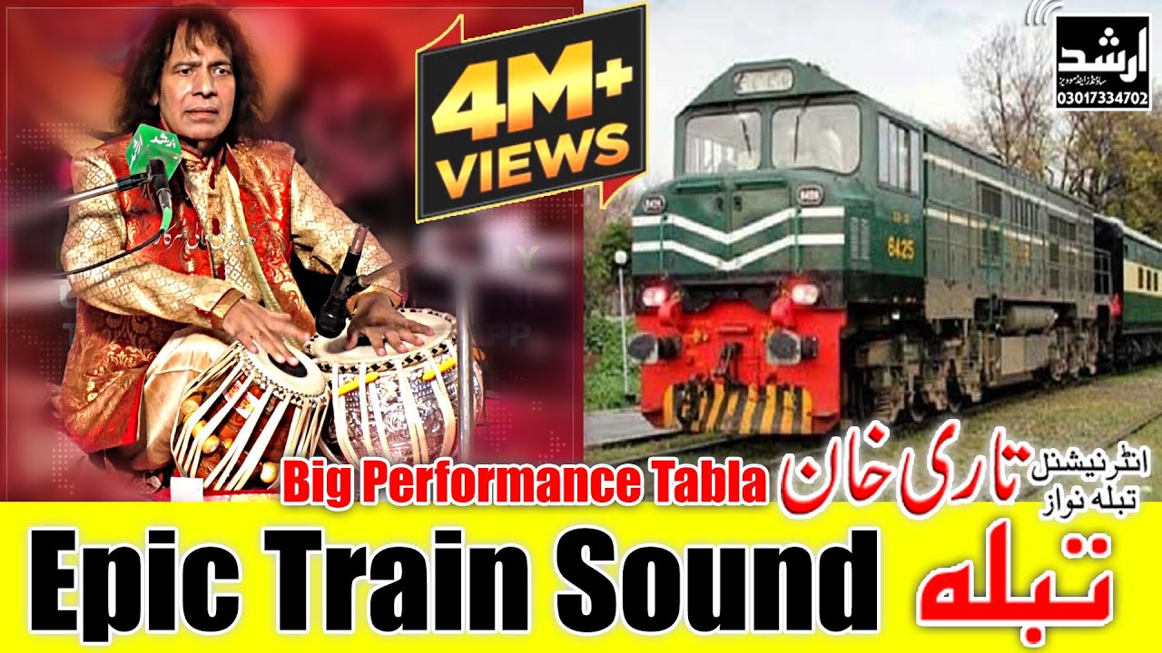 Train Sounds on Tabla By Ustad Tari Khan 2021  Epic Train  Rail Sound  Enternational Solo Tabla