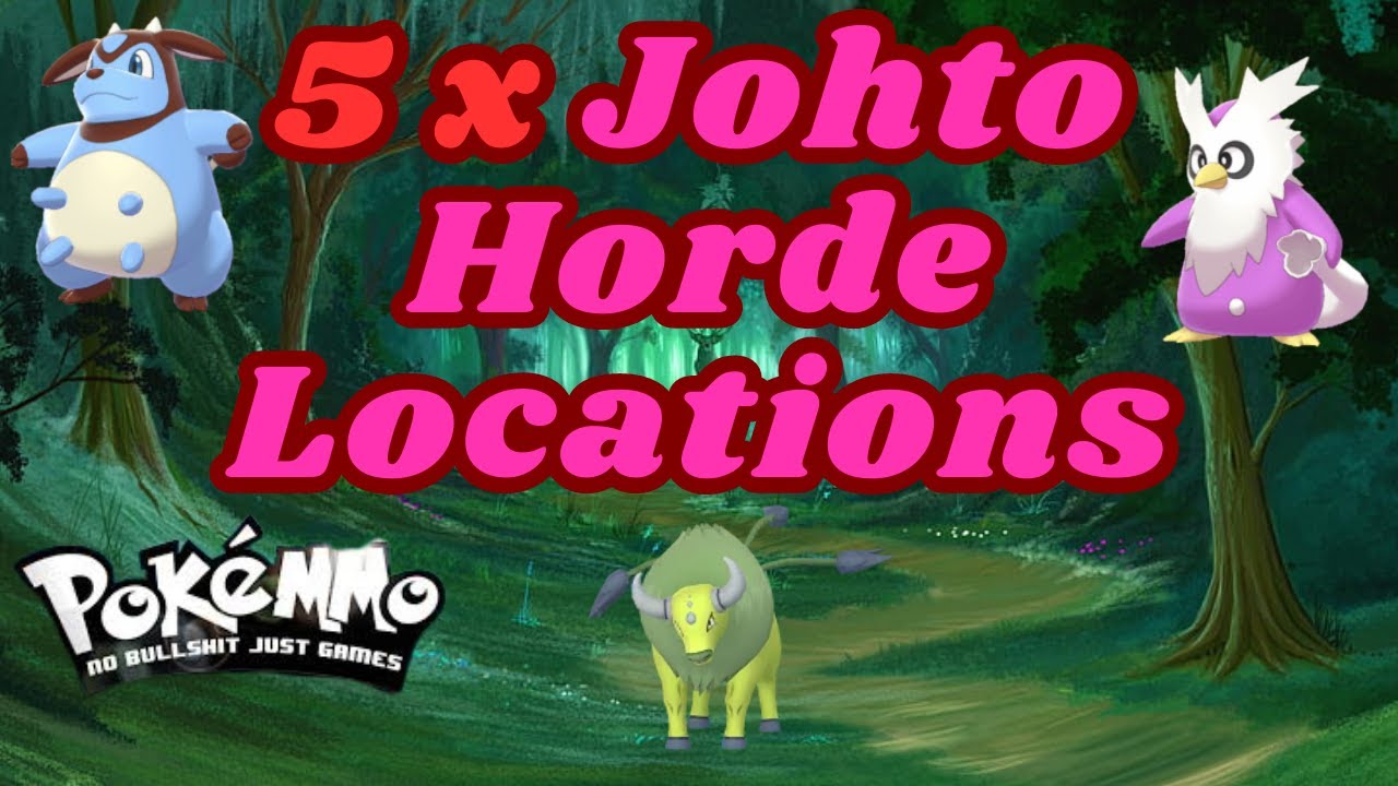 PokeMMO - Best Horde Training Spots in Johto (+Shiny Hunting