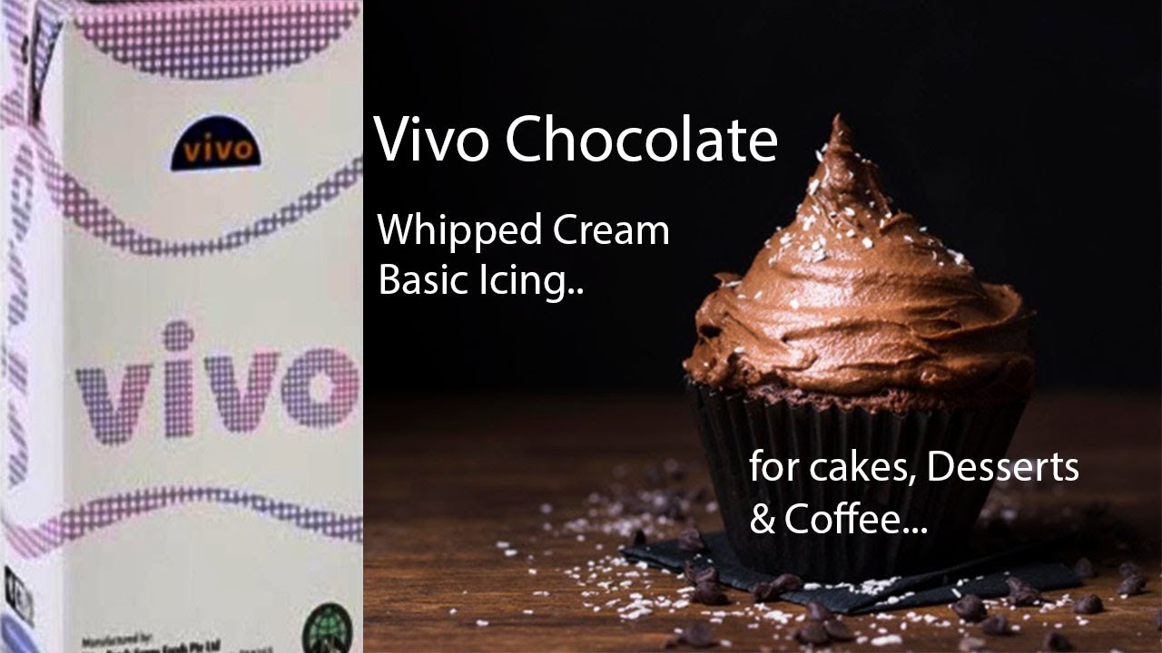 How to make Vivo chocolate whipped cream/ 1 basic icing for all deserts,cake and so on,, YouTube