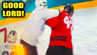Pierre Crinon Tom Wilson Fight Scrap For Nate Mackinnon Hit Team Canada Vs Team France 2026
