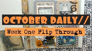 OCTOBER DAILY // Week 1 Flip Through | Serena Bee