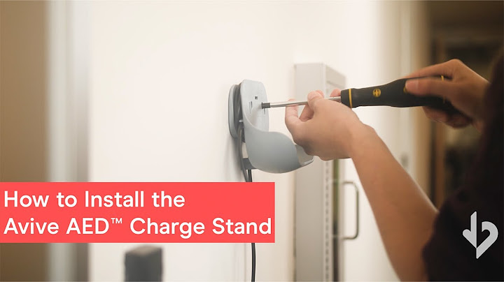 How to Install the Avive AED™ Charge Stand