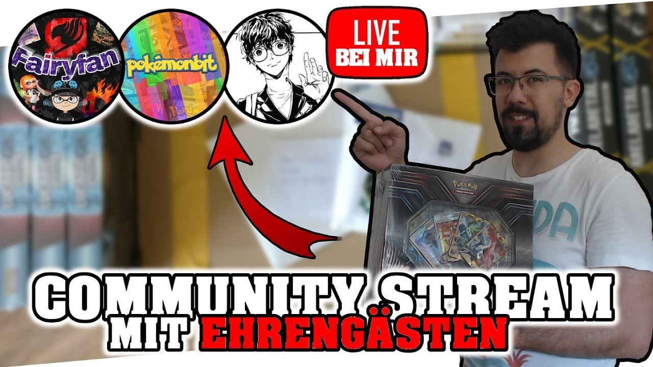 COMMUNITY STREAM mit EHRENGÄSTEN! 1.000 EUR Pokemon TCG Opening