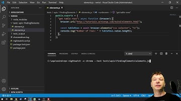Nightwatch.js "elements()" Tutorial