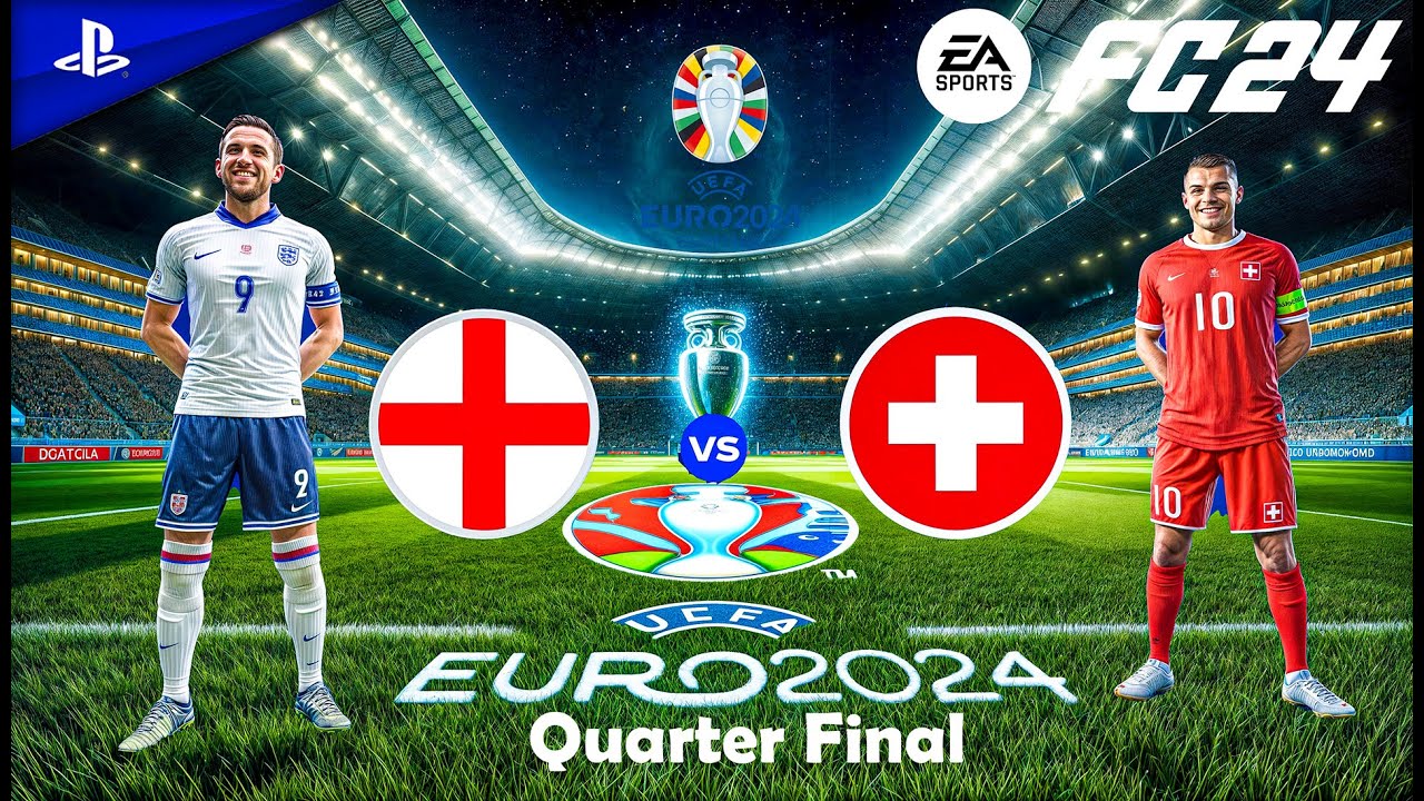 FC 24 - England vs Switzerland | UEFA EURO 2024 Quarter Final | PS5™ [4K60]