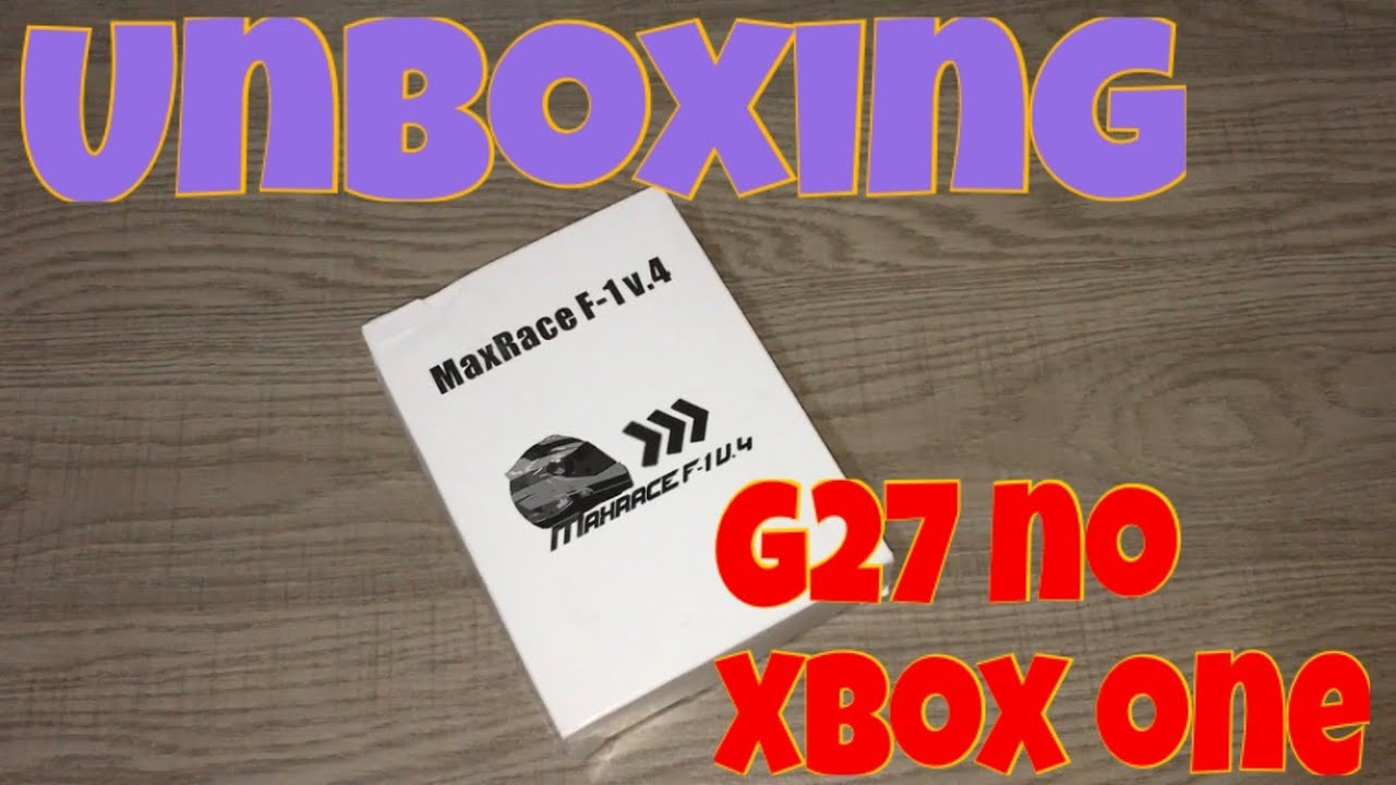 Volante G27 no Xbox One - F1 Maxrace: Unboxing, instalando e