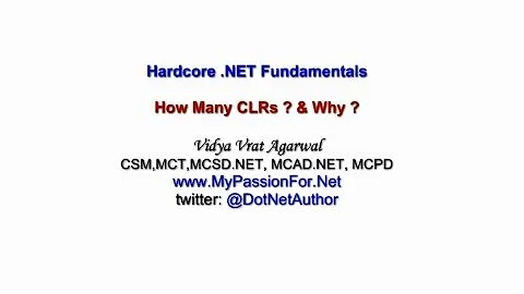 How many CLR? and Why?