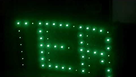 LowCost WLED 14x7 Matrix Scroling Text