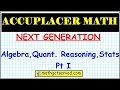 Accuplacer Next Generation Algebra Quantitative Reasoning  Part I 1 to 5 mathgotserved