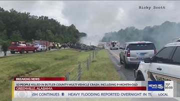 ALEA: 10 dead, including nine children, in I-65 crash near Greenville; youngest victim 9 months old