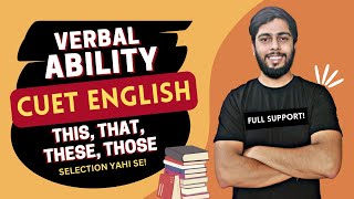 Complete Verbal Ability CUET English 2023 Exam - Sumit Thakur English