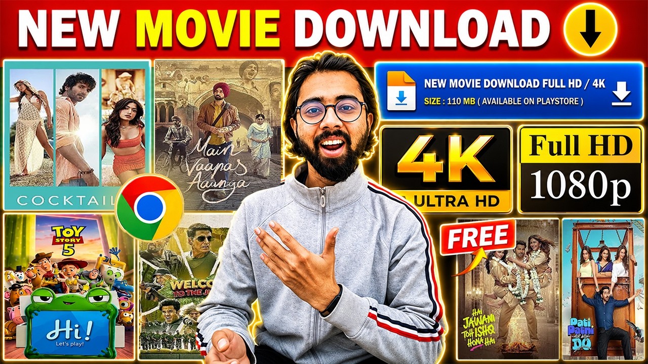 🎬 Best Movie Download App 2026 | New Release Bollywood, Hollywood & South Indian Movie Link| 4K 