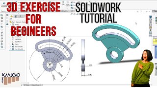 Solidworks exercise ll @kavicaddesigns4908 #3design #cadcam #mechanicalengineering #youtube #design 