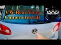How to install Flip Badge Rear View Camera and RCD330 head unit in MK5 VW GTI