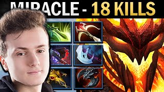 Shadow Fiend Dota Gameplay Miracle with 18 Kills and Crystallis - TI13