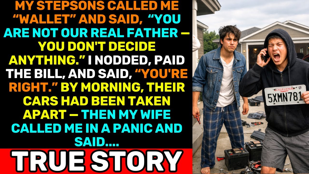 My Stepsons Said I Don’t Decide — I Paid The Bill And Let Morning Do The Rest