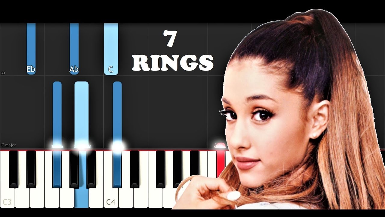 Ariana Grande 7 Rings Piano Tutorial
