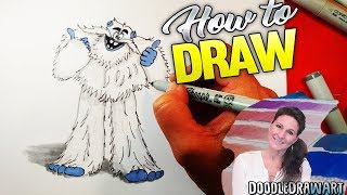 How To Draw Dorgal From Smallfoot Step By Step