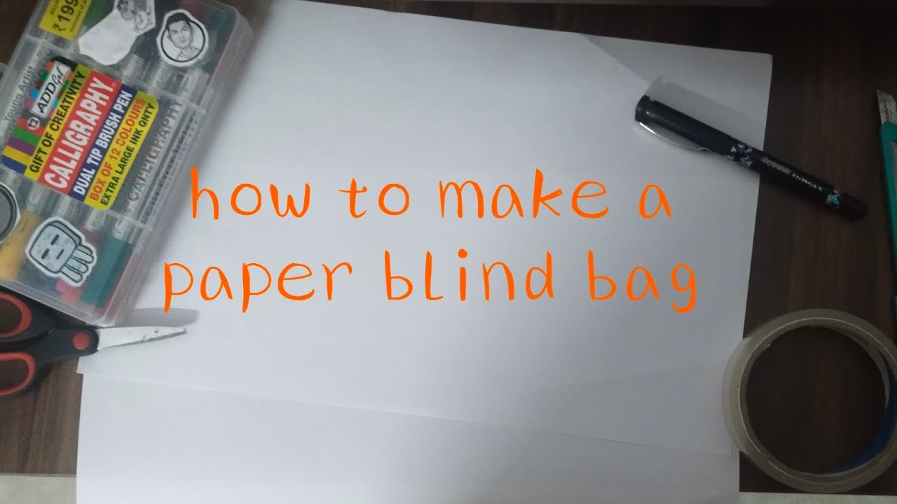 Paper Blind File How to make a paper Blind Bag l Tutorial l #blindbag #art #tutorial ...