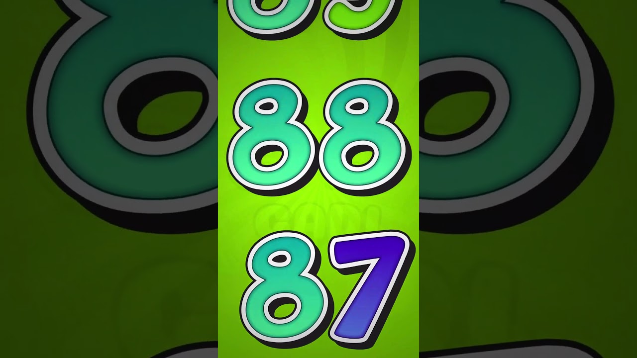 🔢 Счёт от 81 до 90 🎶 | Детская песенка 👶 | Песенка для детей «Изучаем цифры»