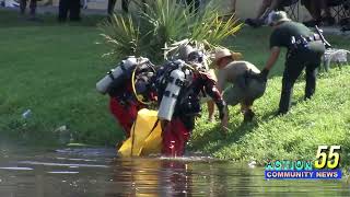 Missing Woman found dead in a canal behind a Lauderhill Apartment, Divers retrieve dead body