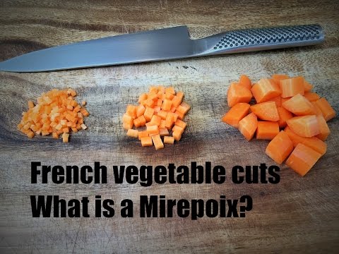 French vegetable cuts you should know: Mirepoix