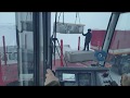 Грузим ФБСки на трал и мостовой кран из контейнера. Работа на автокране, POV autocrane